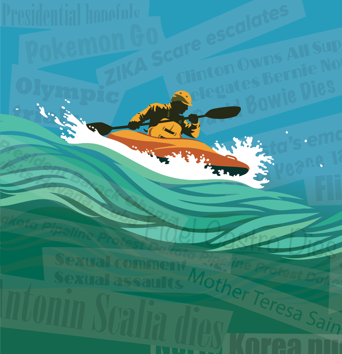 Surfing the Current